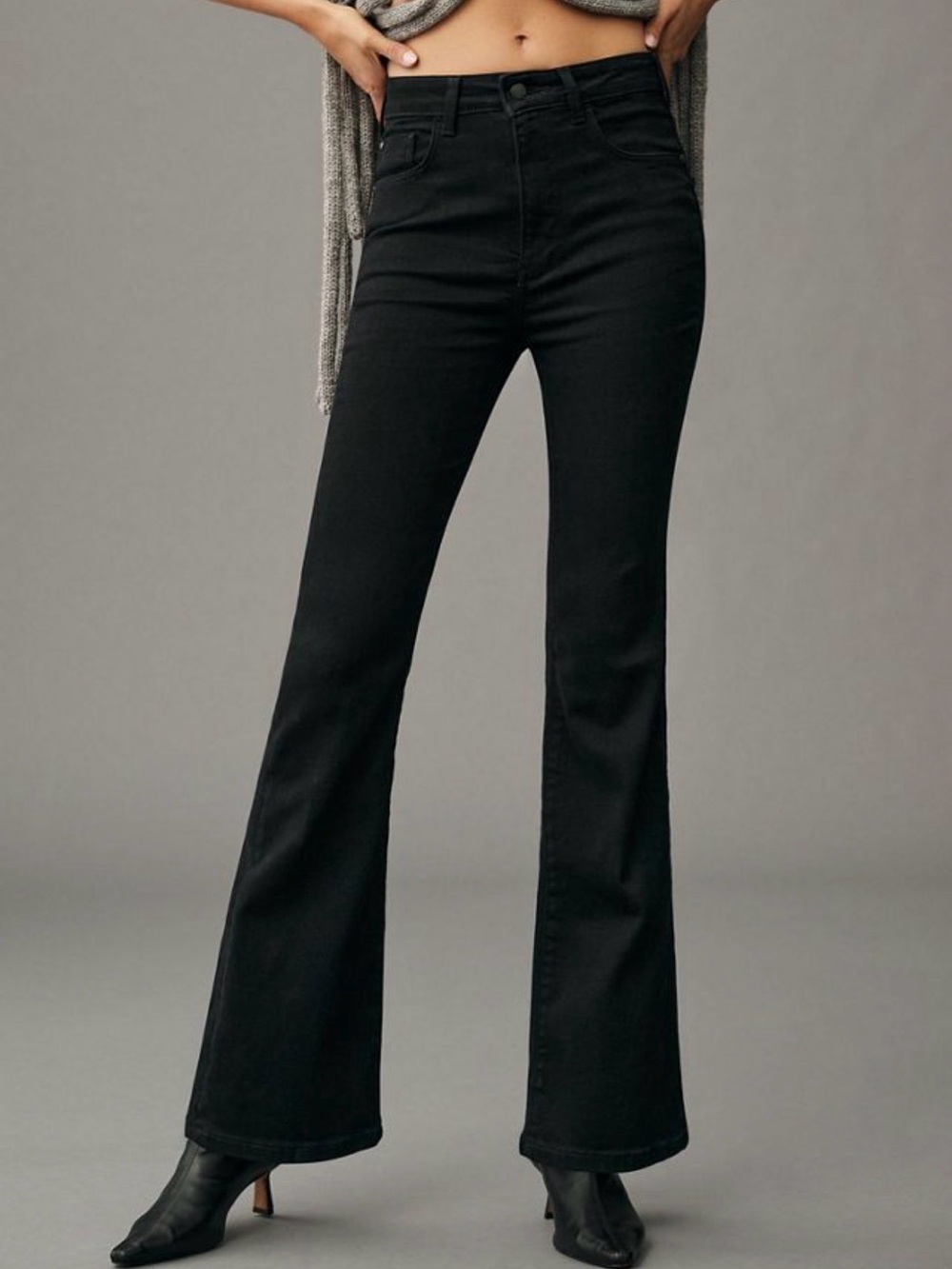 Pilcro Anthropologie The Icon Flare Jeans Black Size 29 Regular